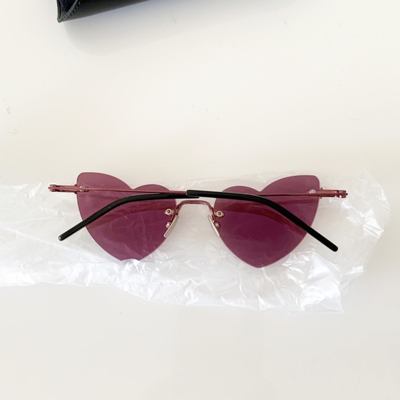 Saint Laurent Heart Sunglasses, New 250 - Picture 8 of 12